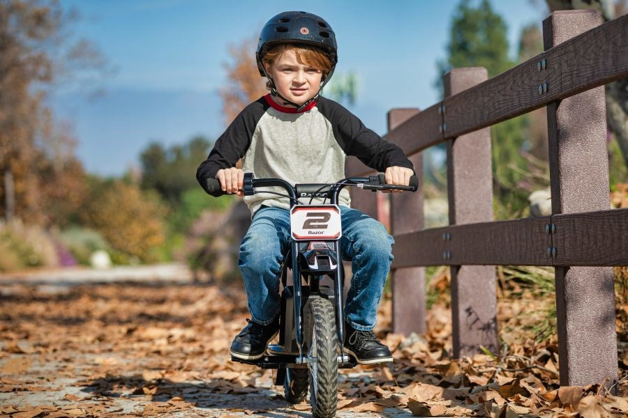 Razor MX125 Dirt Rocket electric scooter 1 seat(s) 13 km/h Blueberry, Chrome, White