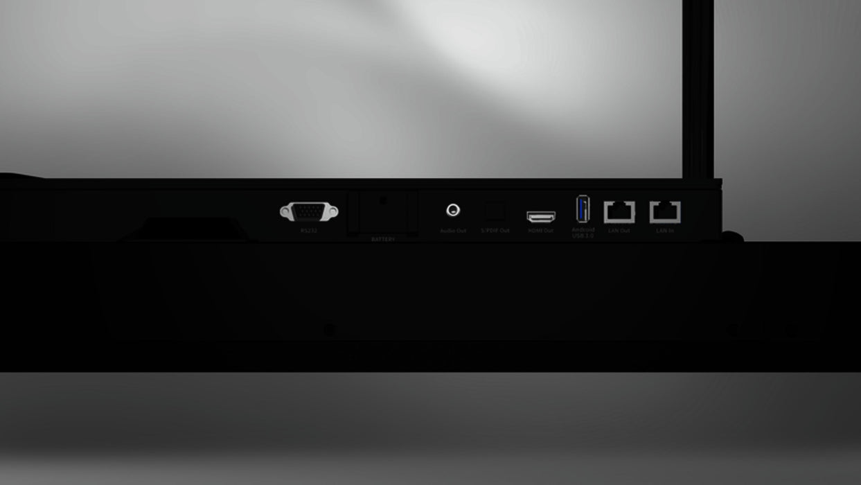 Interactive display RICOH A7510, 75", 3840 x 2160, HDMI, DP, Android 13, USB, Multi-touch, Black