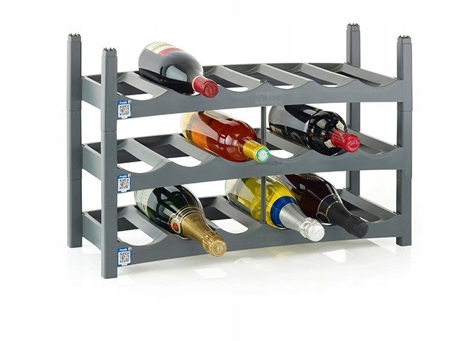 ROTHO Vario Wine Rack Anthracite - Stand for 6 Bottles