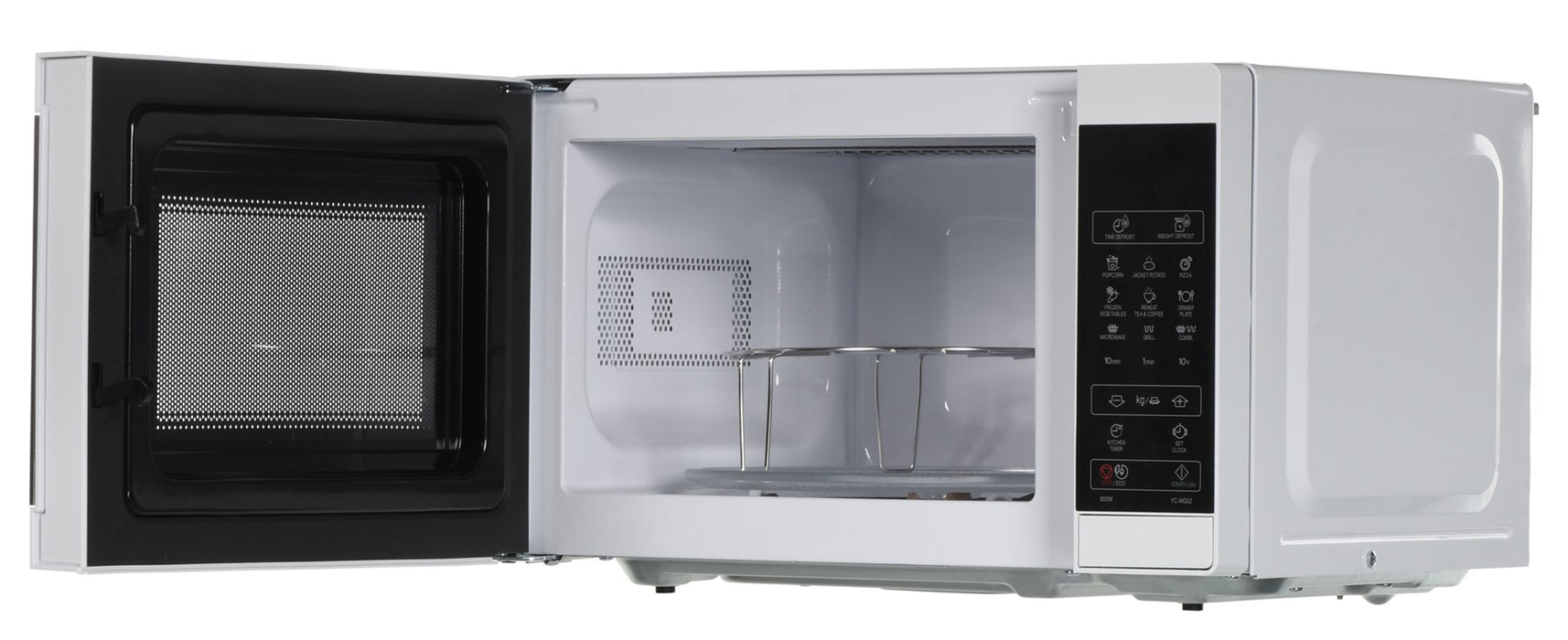 Sharp YC-MG02E-W microwave Countertop 20 L 800 W Blue, White