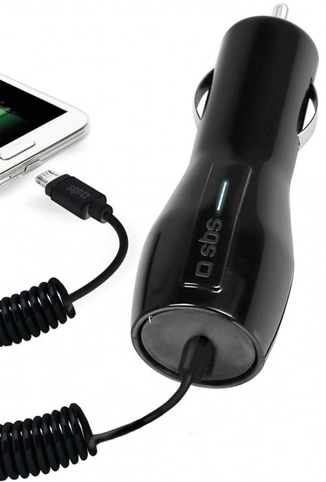 Car charger SBS Car charger with cable, micro USB TECARMICRO1L