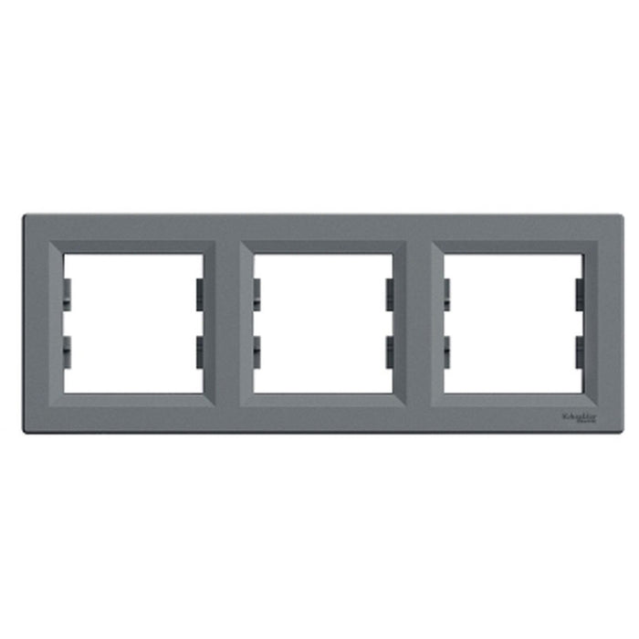 TRIPLE HORIZONTAL FRAME STEEL SCHNEIDER ASFORA