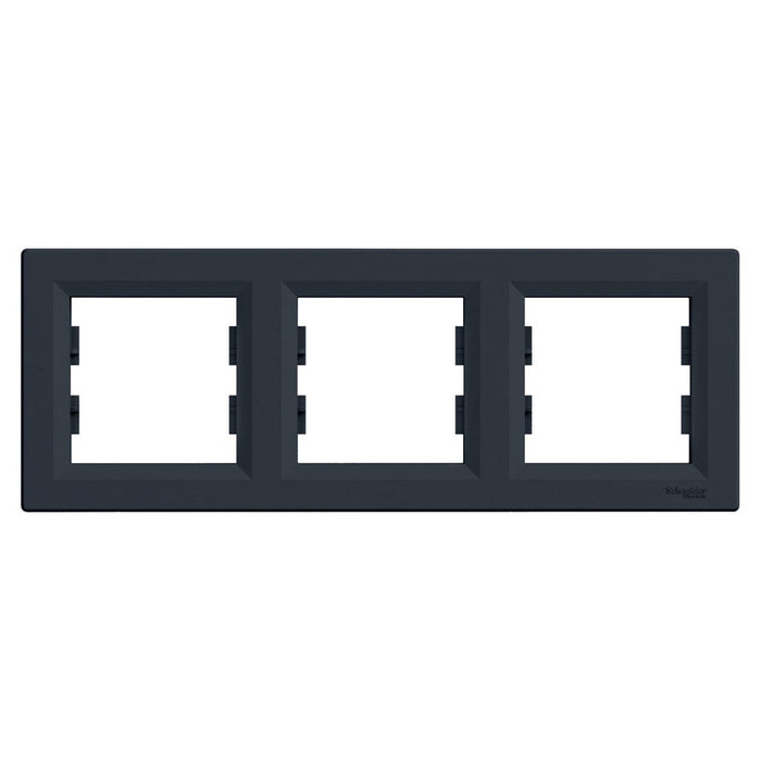TRIPLE HORIZONTAL FRAME ANTHRACITE SCHNEIDER ASFORA