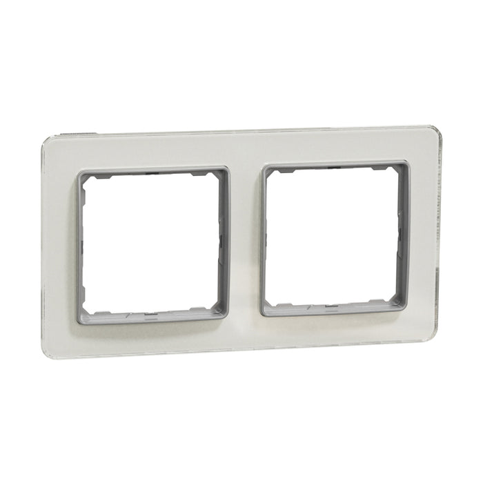 FRAME DOUBLE WHITE GLASS SCHNEIDER SEDNA (SDD360802)