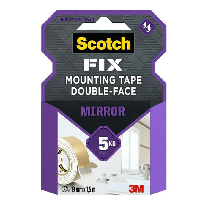 BATHROOM MOUNTING TAPE 19 MM X 1.5 M SCOTCH