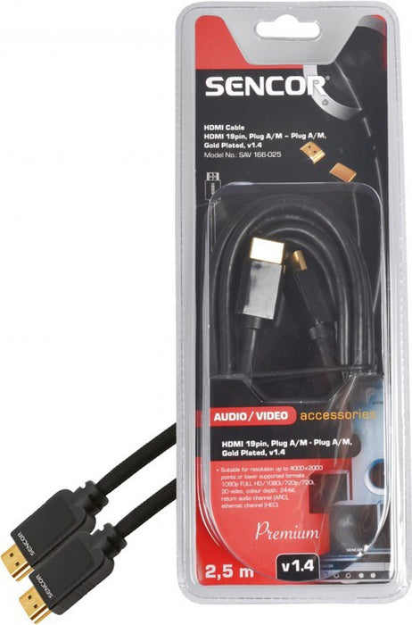 Cable Sencor SAV 166-025 HDMI-HDMI, 2.5M