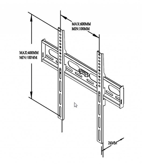 TV stand Sencor SHT-B302 SLIM 40"-70"