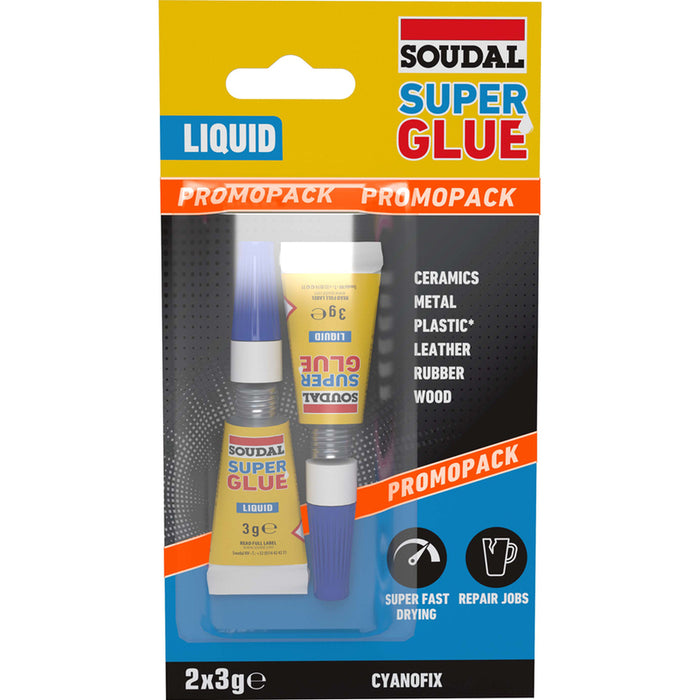 SECOND ADHESIVE 2 X 3 G SOUDAL