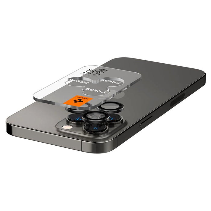 Spigen Glas.tR EZ Fit Optik Camera Protector for iPhone 14 Pro / Pro Max / 15 Pro / Pro Max / 16 Pro / Pro Max - Black 2 pcs.