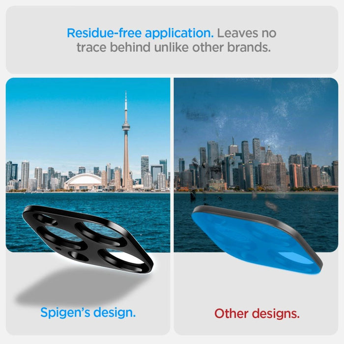 Spigen Optik.tR Camera Protector for iPhone 14 Pro / Pro Max / 15 Pro / Pro Max / 16 Pro / Pro Max - Black 2 pcs.