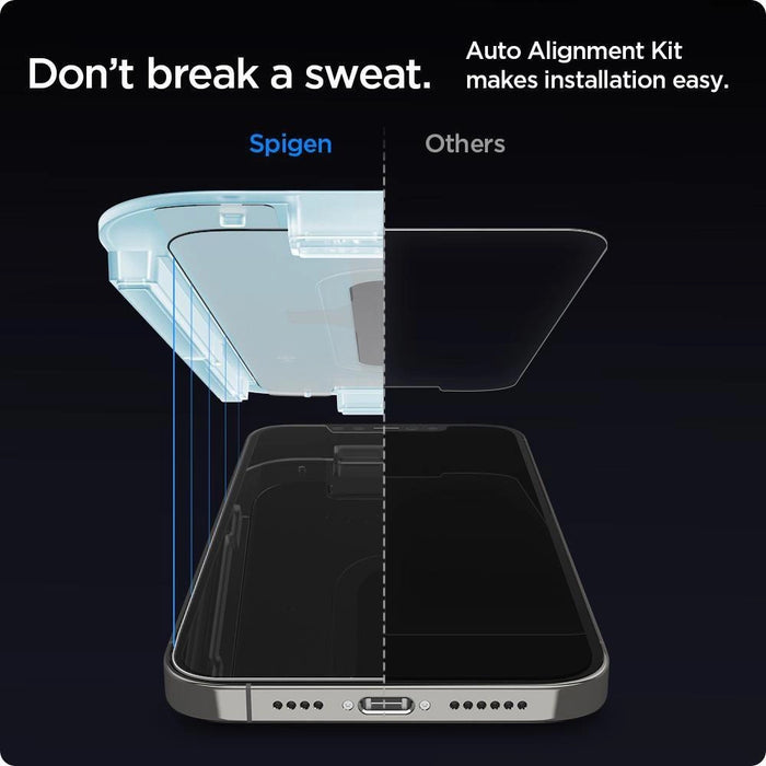 Spigen Glas.tR EZ Fit Tempered Glass for iPhone 12 / iPhone 12 Pro - 2 pcs.