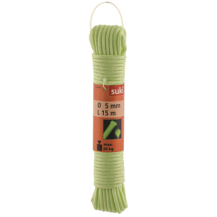 PHOSPHORESCENT ROPE PP 4.8MM 15M SUKI