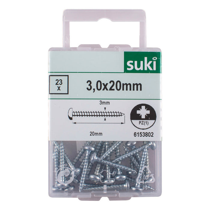 WOOD SCREW 3X20 MM SUKI 23 PCS