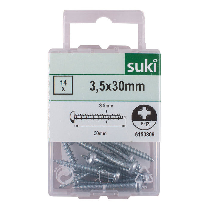 WOOD SCREW 3.5X30 MM SUKI 14 PCS