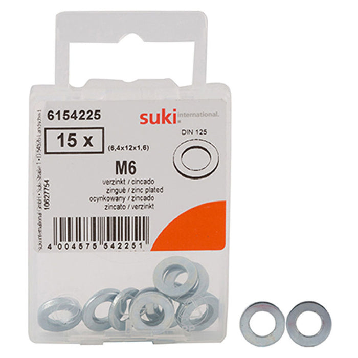 GALVANIZED WASHER 6.4X12X1.6 SUKI