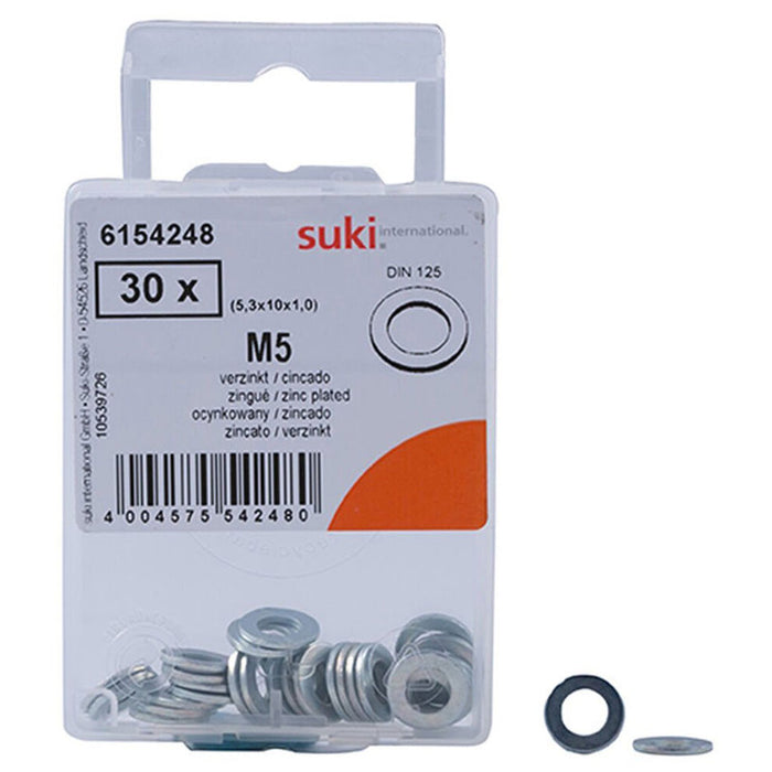 GALVANIZED WASHER 5.3X10X1.0 SUKI