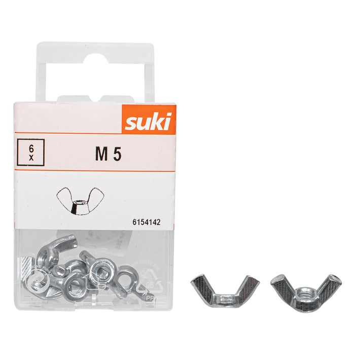 WING NUT 6 COUNT SUKI M5