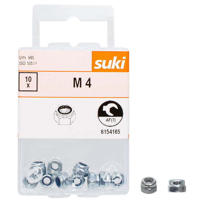 LOCK NUT M4 DIN985 SUKI