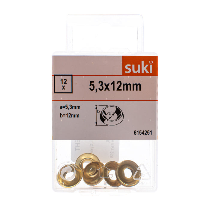 WASHER RAISED 5.3X12MM SUKI