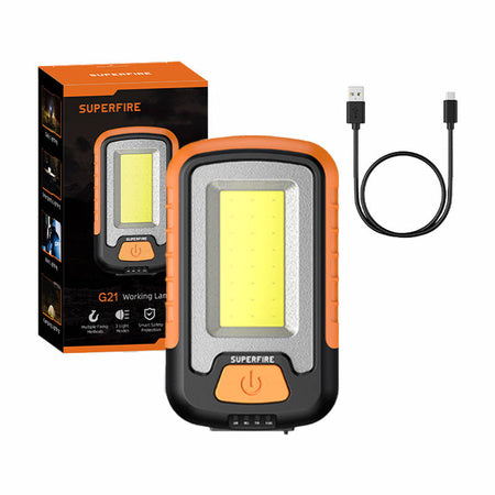 Superfire G21 workshop flashlight, 650lm, USB