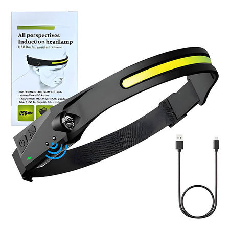 Superfire HL65 headlamp flashlight, 120 lm, USB-C, 5 modes, 30m