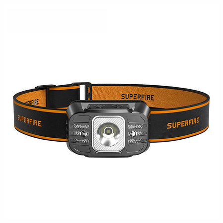 Superfire HL75-X headlamp, 220 lm, USB, 7 modes, 120 m