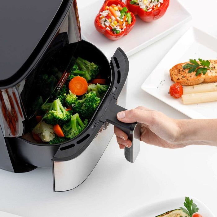 Taurus AF1450XD Single 5 L Stand-alone 1450 W Hot air fryer Black, Stainless steel