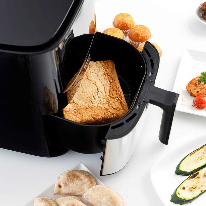 Taurus AF1450XD Single 5 L Stand-alone 1450 W Hot air fryer Black, Stainless steel