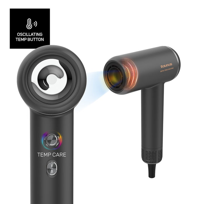Taurus DIGITAL FORCE 2000 IONIC hair dryer 1800 W Black