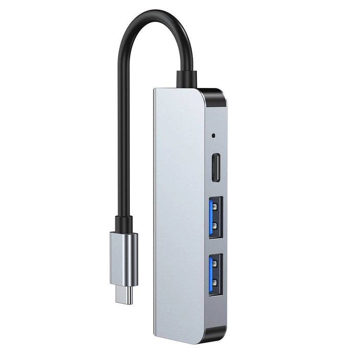 HUB Tech-Protect V2 4in1 USB-C - USB-A 3.0 / USB-A 2.0 / USB-C / HDMI - gray