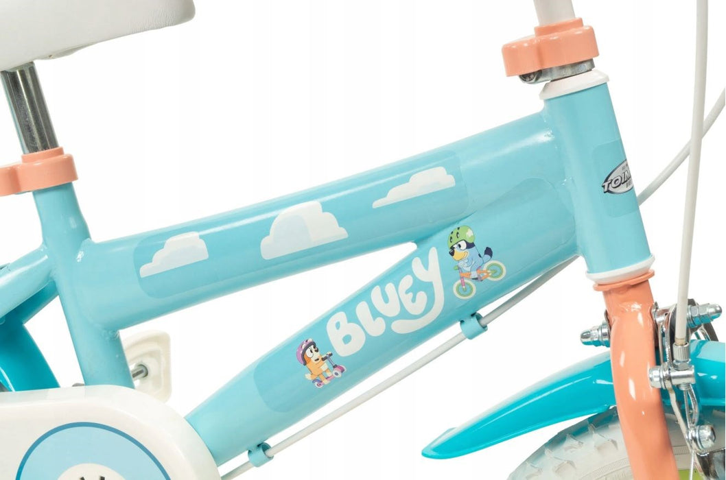 TOIMSA children's bicycle Bluey 12” Blue and lime blue