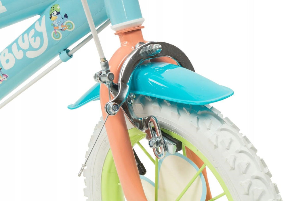 TOIMSA children's bicycle Bluey 12” Blue and lime blue