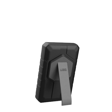 UAG Rugged 10K Powerbank - 10000 mAh with stand, 10W wireless charging, MagSafe compatible, cable included - black