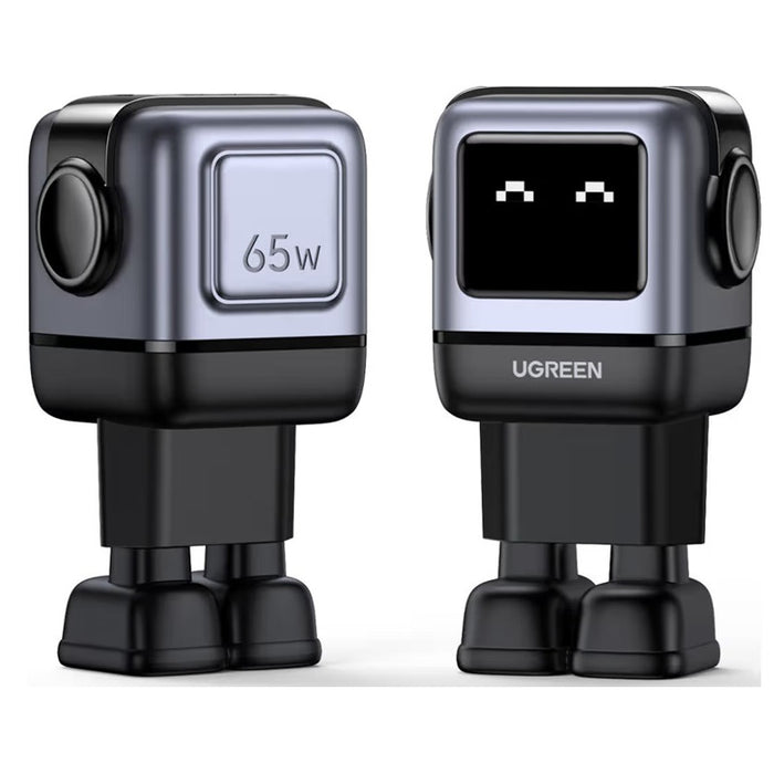 CD361 CHARGER 2xUSB-C,1xUSBA,65W,ROBOT,UGREEN - GRAY