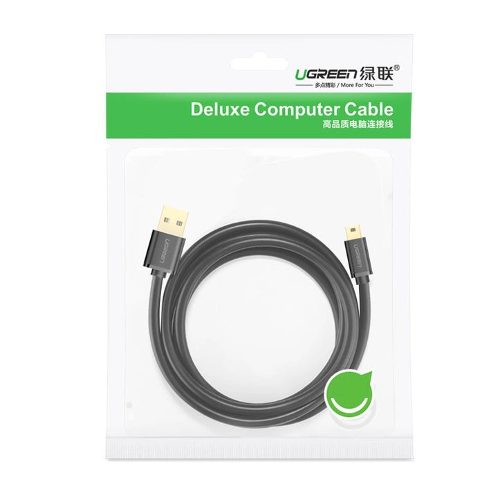 Ugreen cable USB - mini USB cable 480 Mbps 2 m black (US132 30472)