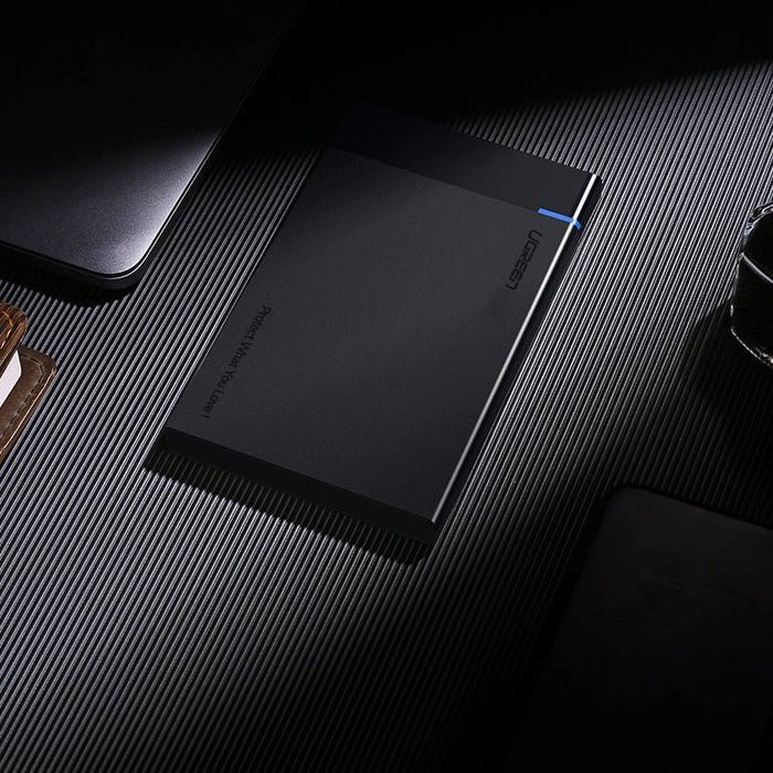 Ugreen bay for HDD SSD disk housing 2.5 '' SATA USB 3.2 Gen 1 (5 Gbps) micro USB SuperSpeed + 0.5 m cable black (US221 30848)