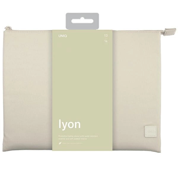 Uniq Lyon Waterproof RPET case for a 14" laptop - beige