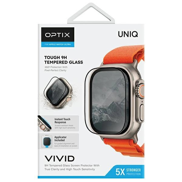 Uniq Optix Vivid glass for Apple Watch Ultra 49mm with applicator