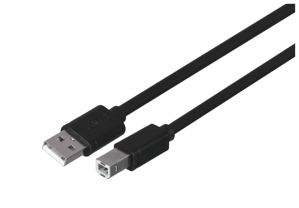UNITEK Y-C420GBK USB cable USB 2.0 3 m USB A USB B Black