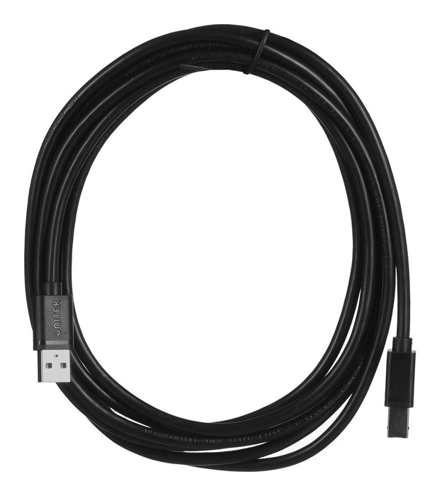 UNITEK Y-C420GBK USB cable USB 2.0 3 m USB A USB B Black