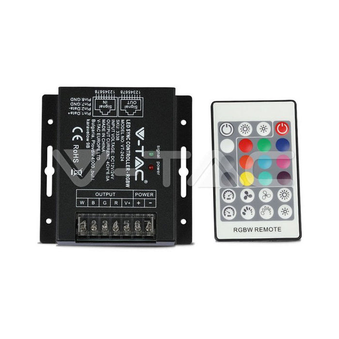 LED RGB+ WHITE SYNC CONTROLLER WITH 24B BF DIMMER V-TAC