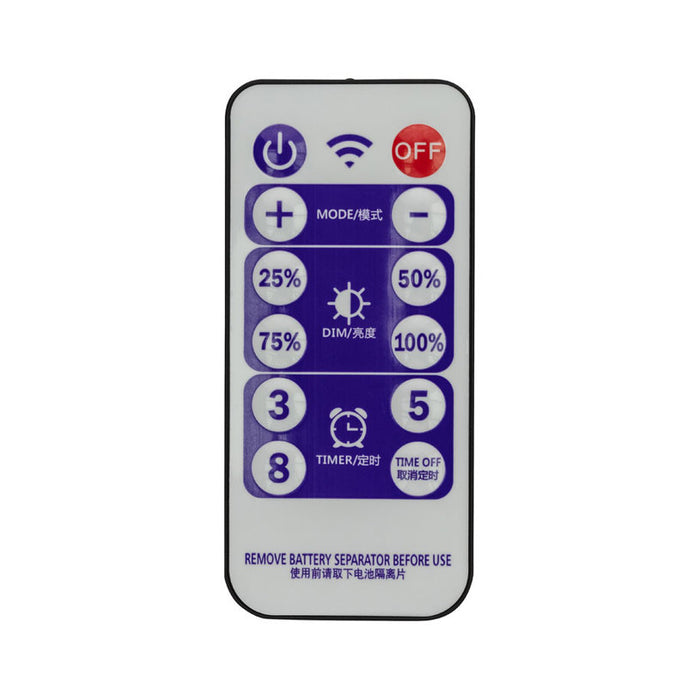 LED SOLAR GARLAND 12M 3000K WITH V-TAC REMOTE CONTROL