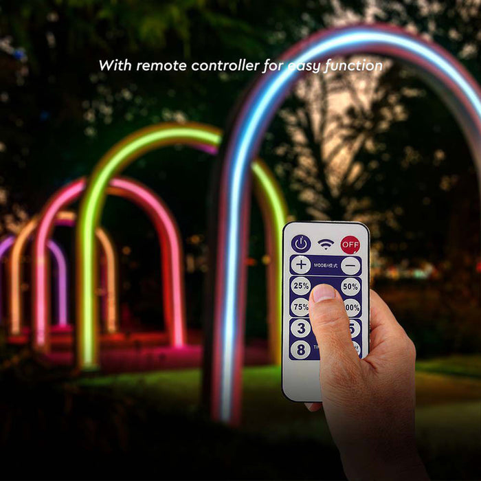 KIT SOLAR LED STRIP 1.2W RGB 900LM 5M IP67 V-TAC