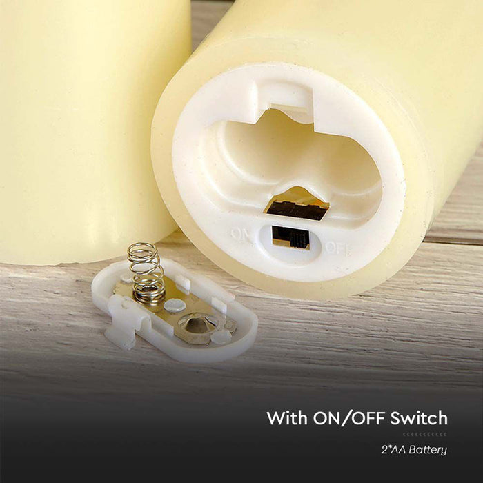 LED DECORATIVE CANDLE ON BATTERIES 15CM V-TAC