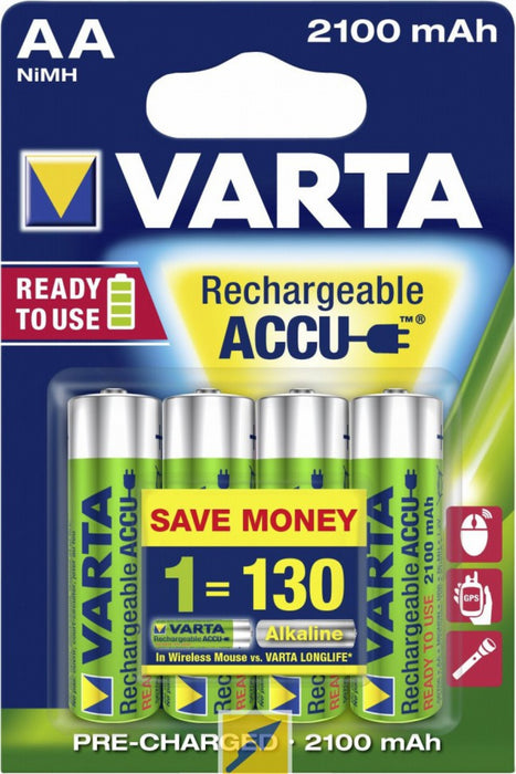 Batteries Varta RECH.ACCU POWER AA 2100mAh BLI 4