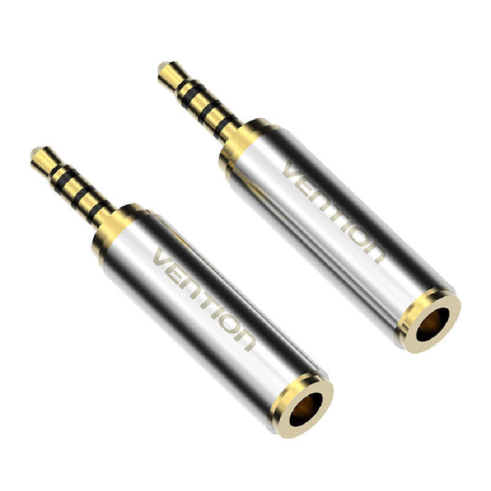Adapter audio 3.5mm jack female to 2.5mm mini jack male Vention VAB-S02 gold