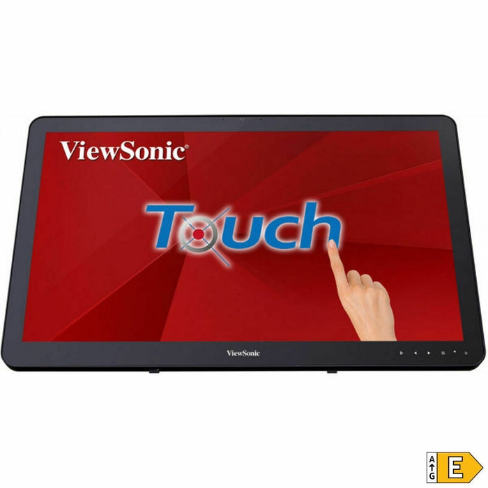 VIEWSONIC TD2430 24inch FHD 1920x1080 VA 10-Point Multitouch 200nits VGA HDMI DisplayPort 2xUSB speakers bookstand style