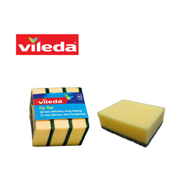 KITCHEN SPONGE VILEDA TIP-TOP 3 PCS VILEDA