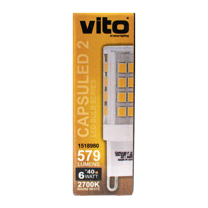 LED CAPSULE G9 6W 2700K 579LM VITO