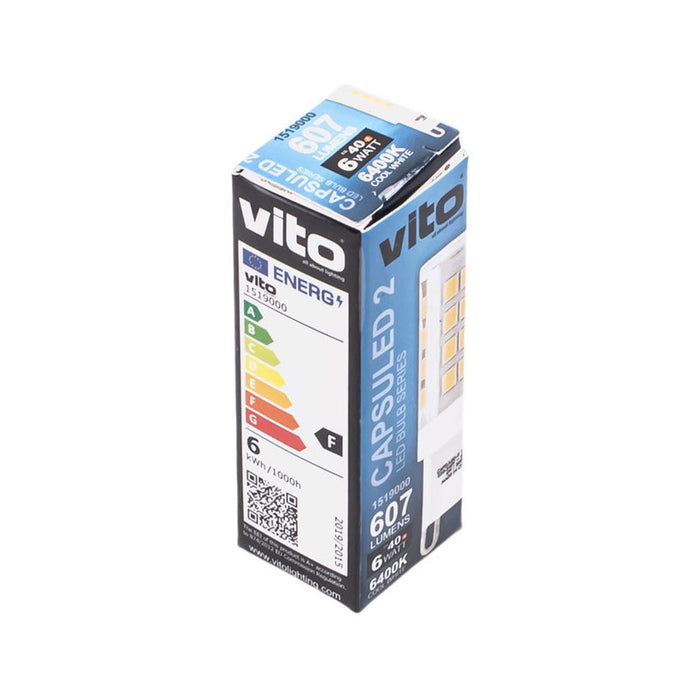 LED CAPSULE G9 6W 6400K 607LM VITO